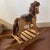 American Wooden Rocking Horse Amish Handcrafted Wood With Leather Seat Harness For Sale - Image 3 of 6