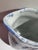 Vintage Blue and White Spongeware Ceramic Pitcher by Bybee Pottery For Sale - Image 4 of 9