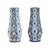 A stunning pair of enameled Art Deco vases produced by the world-renowned Amphora factory in Teplice, Czech Republic; this...