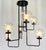 Fabio Ltd 21st Century Clear Murano Eclipse Flush Mount by Fabio LTD For Sale - Image 4 of 6