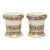 Antique 18th Century French Louis XVI Queen's Factory Paris Porcelain Cachepots or Orchid Flower Pots - A Pair For Sale