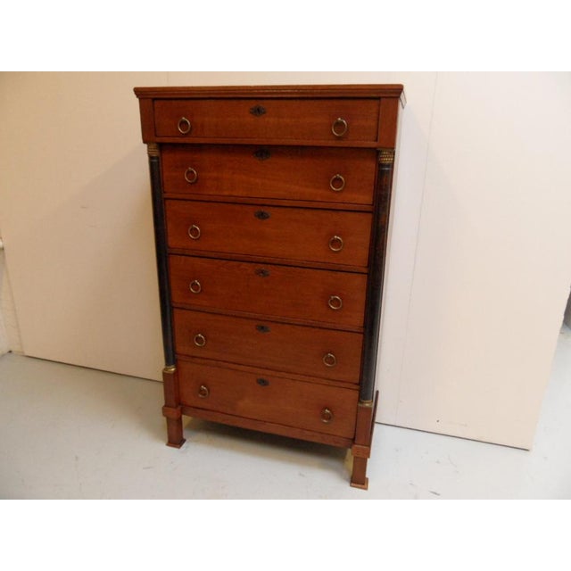 Antique Dutch Oak Chiffoniere Chest of Drawers For Sale - Image 3 of 11