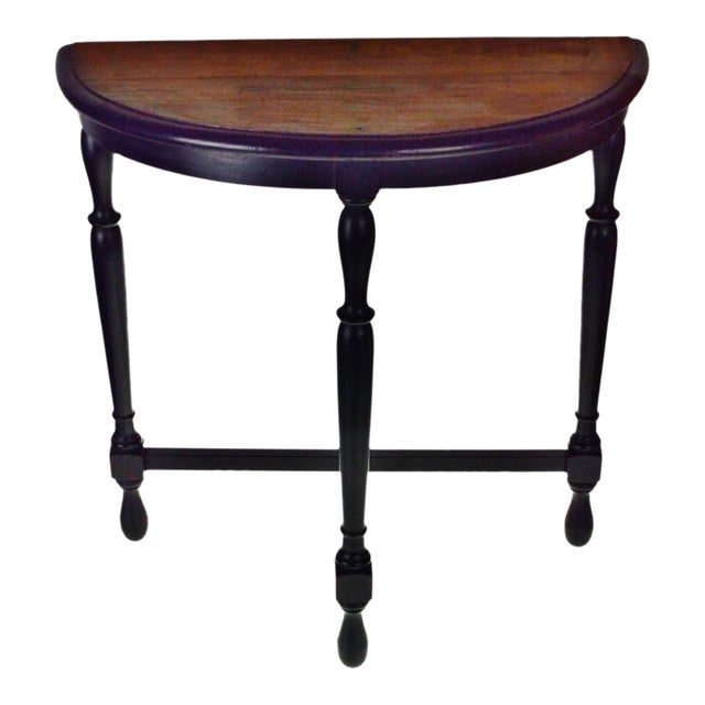 Antique Kiel Furniture Co. Demi Lune Table | Chairish