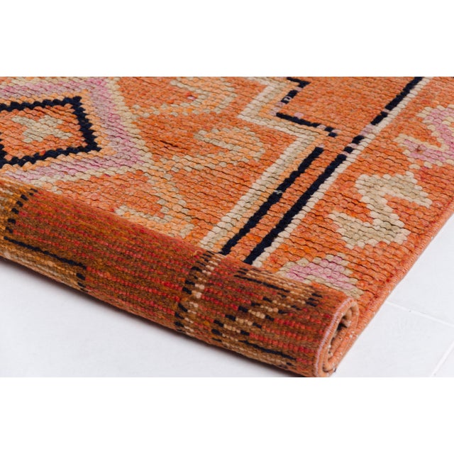 Turkish Vintage Handknotted Oushak Runner For Sale - Image 3 of 10