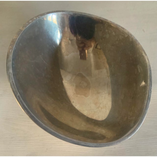 1960s Mid-Century Modern Cast Metal Nambe Bowls by Richard K Thomas - Set of 2 For Sale - Image 12 of 13