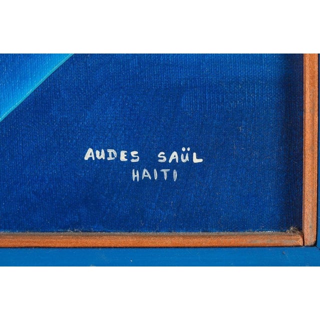Portraiture Audes Saul, Fisherman, Original Oil Painting on Canvas, Signed Lower Right For Sale - Image 3 of 5