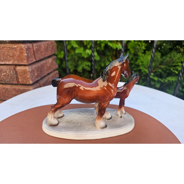 Ceramic Porcelain Horse Figurine from Hertwig & Co., 1950s For Sale - Image 7 of 8