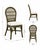Contemporary Ritana Coastal Rattan Dining Set — 5 Piece Round Glass Top Table With Four Cane-Back Chairs, Deep Olive Sagewood Finish For Sale - Image 3 of 6