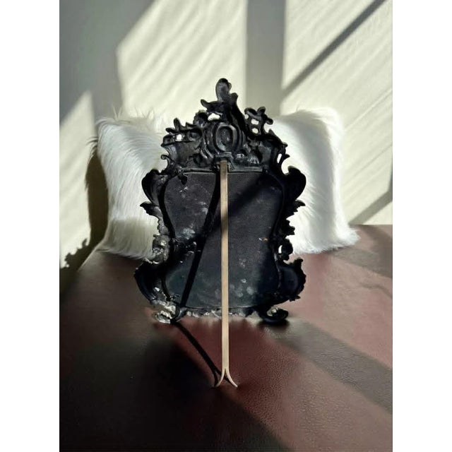 Bronze Antique Bronze Rococo Style French Big Table and Makeup Mirror From the 19th or Early 20th Century For Sale - Image 8 of 10
