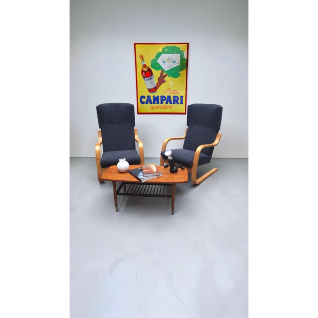 Vintage Model 36/401 Lounge Chairs by Alvar Aalto for Artek, Finland, 1970s, Set of 2 For Sale - Image 6 of 10