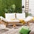Tandra Modern Contemporary Outdoor Daybed in Natural & Beige For Sale - Image 9 of 10