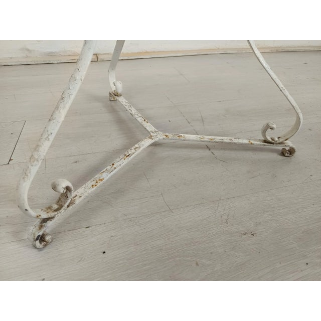 Metal Perforated Metal Garden Table, 1920s For Sale - Image 7 of 13