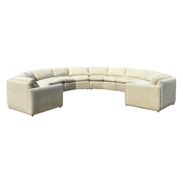 This sofa is a 6 piece, 12 seater sectional sofa by Bernhardt Furniture. Timeless octagonal shape makes this piece the...