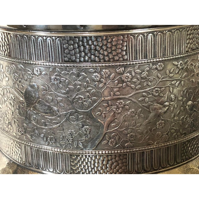 1868 Roger Smith & Company Quadruple Plated Ice Water Pitcher For Sale In San Francisco - Image 6 of 13