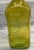 Vintage Yellow Glass Bottle / Vase For Sale - Image 4 of 5