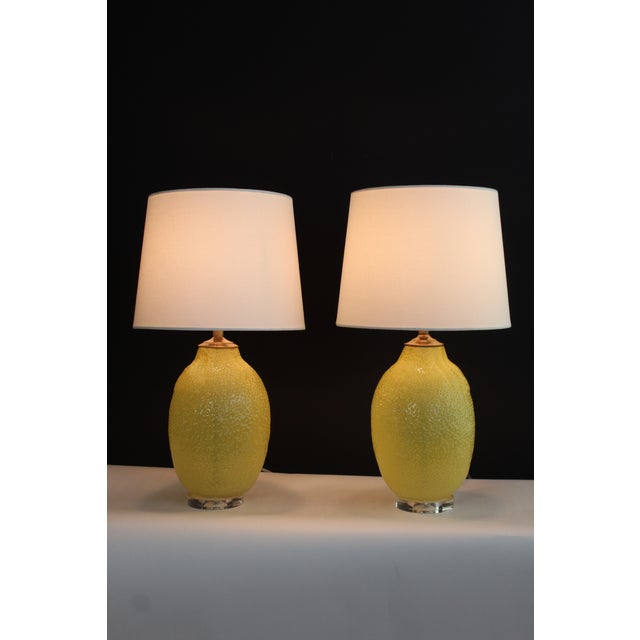Mid-Century Modern Mid 20th Century Laurel Style Citrus Lamps - a Pair For Sale - Image 3 of 13