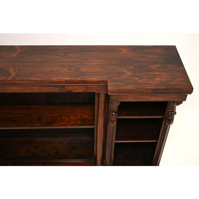 Mid 19th Century Antique William IV Open Bookcase, 1840 For Sale - Image 5 of 11