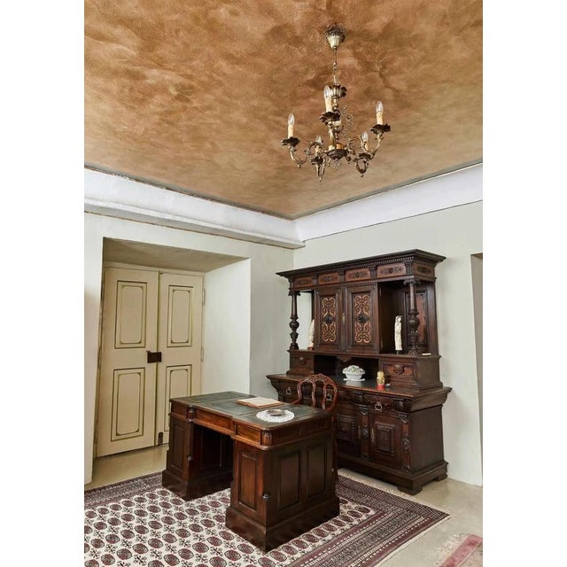 Chandelier in Brass with Onyx For Sale - Image 9 of 10