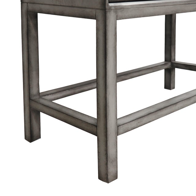 Pasargad Home Oliver Bar Cabinet With Shelves, Drawer and Mirror For Sale - Image 11 of 13