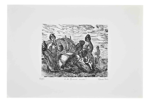 Amedeo Tedeschi Toschi, Who Will Benefit from Them?, 1990s, Etching
