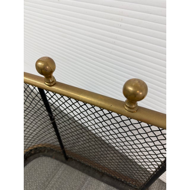 Victorian Brass Fireplace Screen, Early 20th Century. For Sale - Image 9 of 12