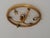Gold French Empire Bronze Cut Glass Ceiling Light For Sale - Image 8 of 11