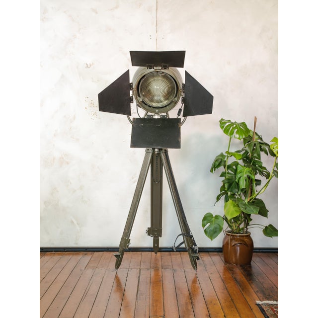 Fiberglass Film Studio Spotlight Floor Lamp from Mole-Richardson, England, 1950s For Sale - Image 16 of 18