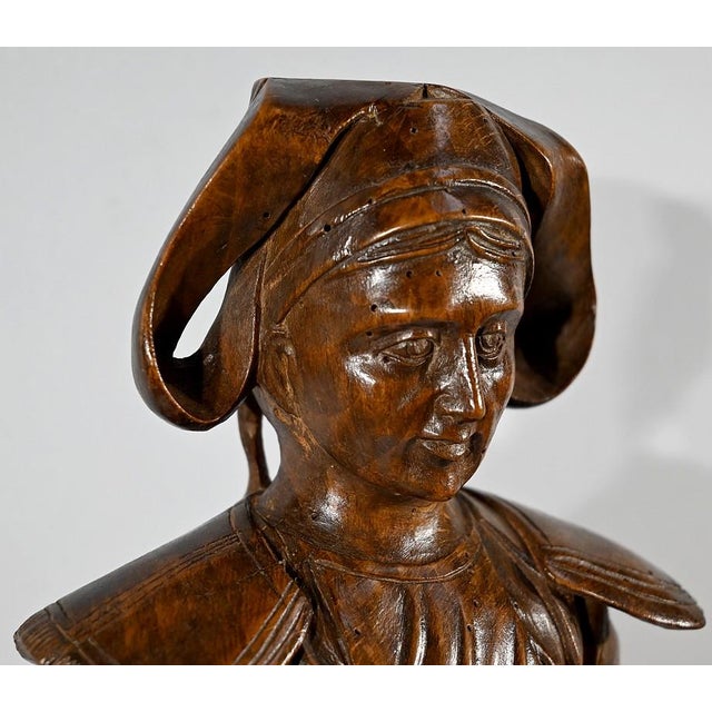 Breton Woman Returning from Market, Late 1800s, Beech For Sale - Image 6 of 18