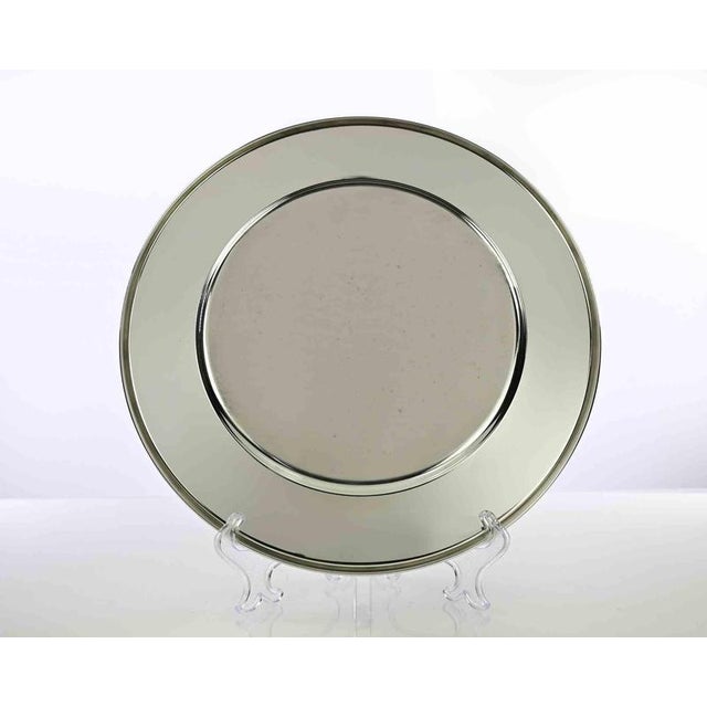 Vintage Silver Plated Serving Plate, Italy, 1970s For Sale - Image 3 of 5