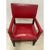 Antique British Colonial Red Accent Chair For Sale In Chicago - Image 6 of 7
