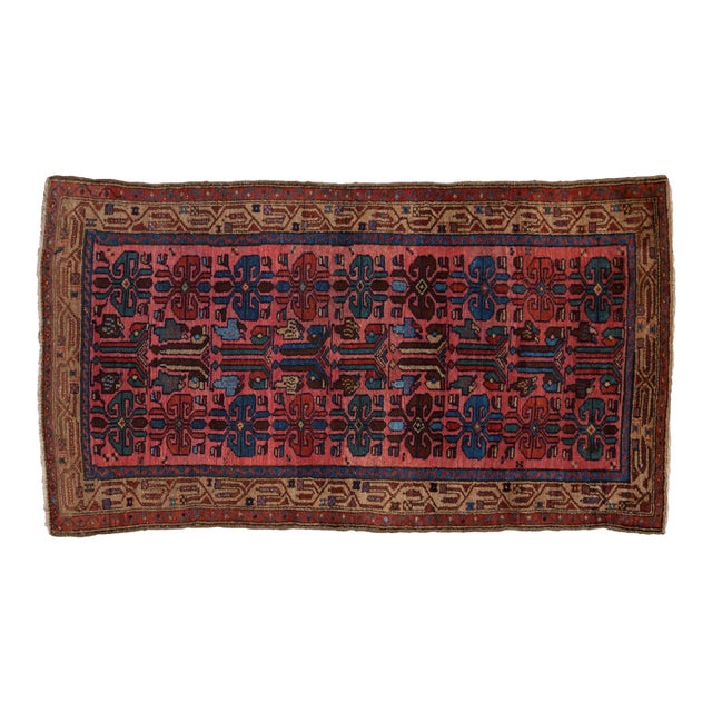 Vintage Kurdish Hamadan Rug - 3'8" x 6'4" For Sale