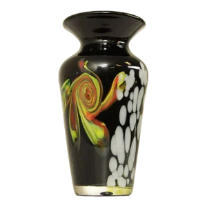 Vintage Modern Handblown Art Glass Vase