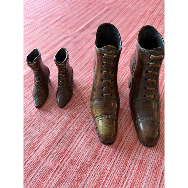 1990s 1990s Theodore Alexander Bronze Shoes/Boots - 4 Piece Set For Sale - Image 5 of 12