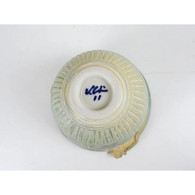 Celadon V Chin Celedon Porcelain Studio Pottery Frog Bowl Vorakit Chinookoswong For Sale - Image 8 of 9