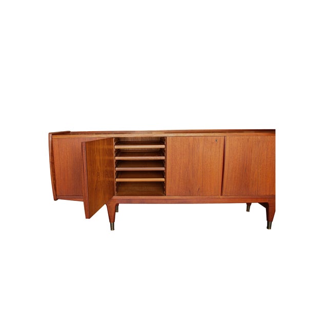 Brass Mid 20th Century Danish Sideboard For Sale - Image 8 of 10