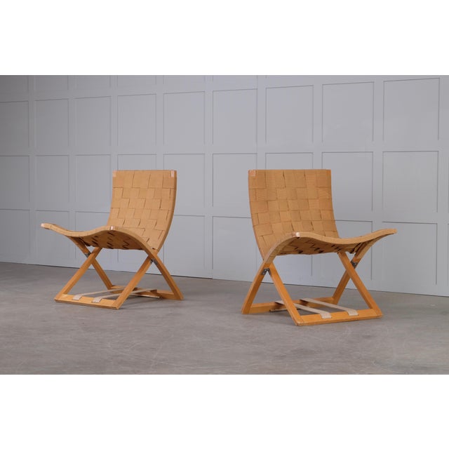 Beige Set of Swedish Folding Chairs, 1960s For Sale - Image 8 of 12