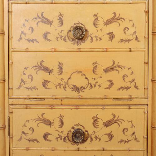 Faux Bamboo Nightstands, 1890s, Set of 2 For Sale - Image 4 of 12