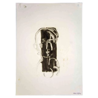 Leo Guida, Human Figure, Original Watercolor Drawing, 1970s For Sale