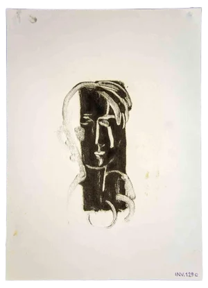 Leo Guida, Human Figure, Original Watercolor Drawing, 1970s