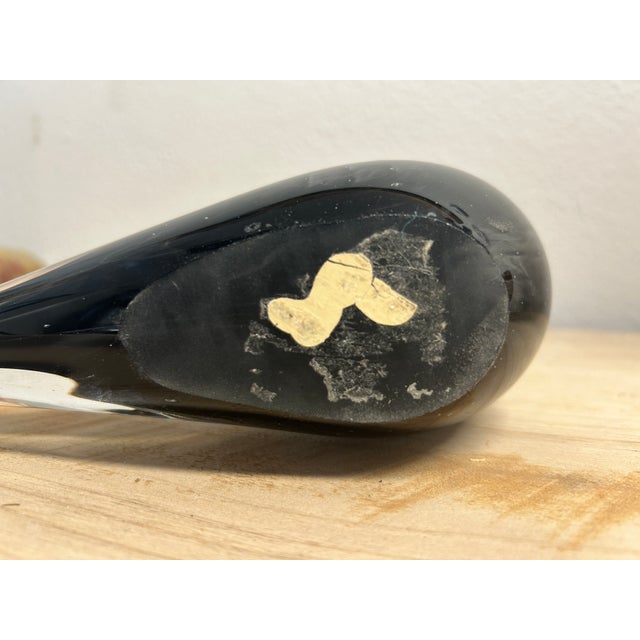 1960s Vintage Murano Style Glass Crow For Sale - Image 10 of 12