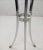 Mid-Century Modern Glass Top Chrome Gueridon Pedestal W/Brass Hoof Feet For Sale In Los Angeles - Image 6 of 9