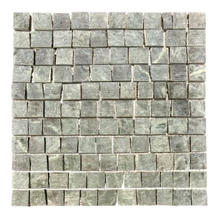 Verde Saltan Marble Honed Broken Tessere Mosaic For Sale