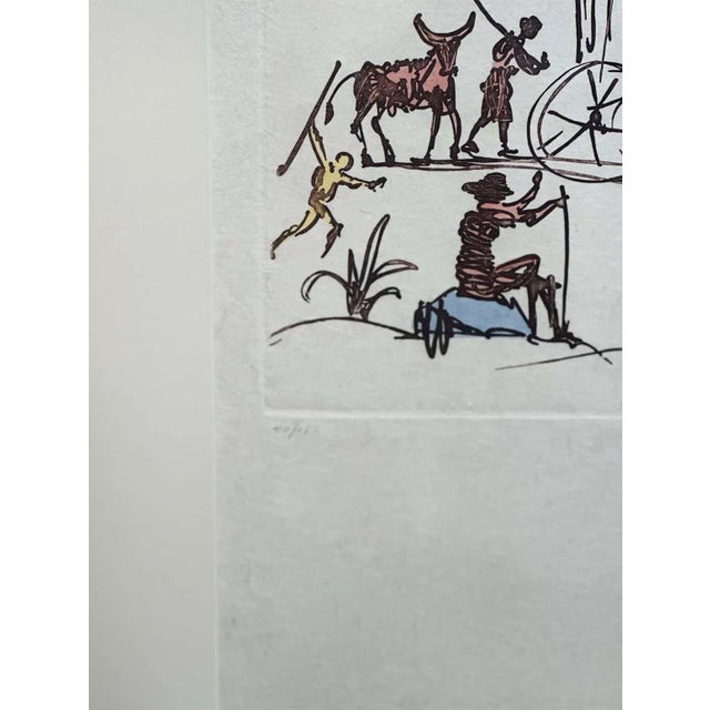 1980s Framed Etching Aquatint "Judgement" by Salvador Dalí For Sale - Image 4 of 6