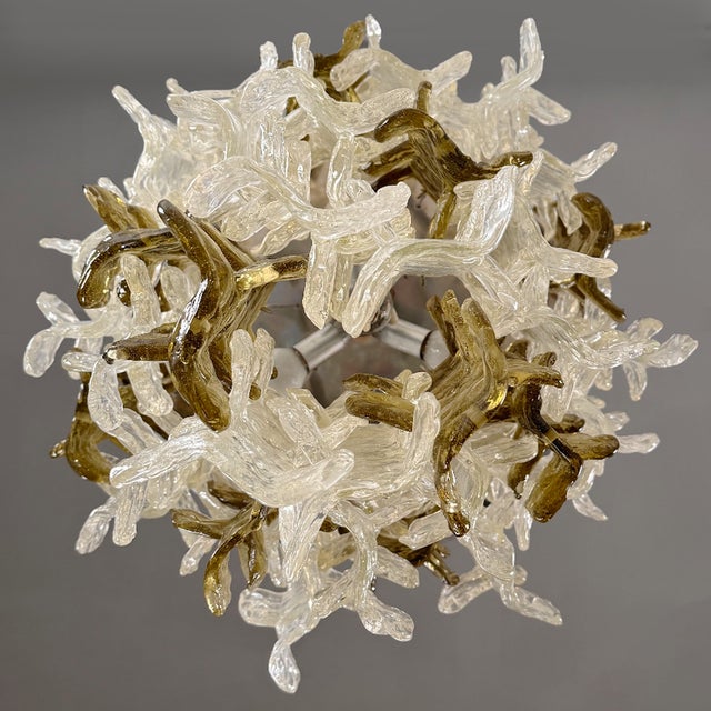 1960s Vintage Murano Glass Ceiling Light, 1960s For Sale - Image 5 of 11