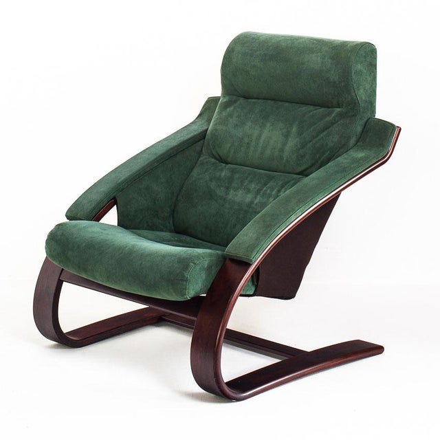 Vintage Armchair in Alcantara by Åke Fribyter for Nelo Möbel, Sweden, 1990s For Sale - Image 12 of 12