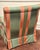 Green & Coral Striped Upholstered Club Chair, Palm Beach Style For Sale - Image 11 of 12