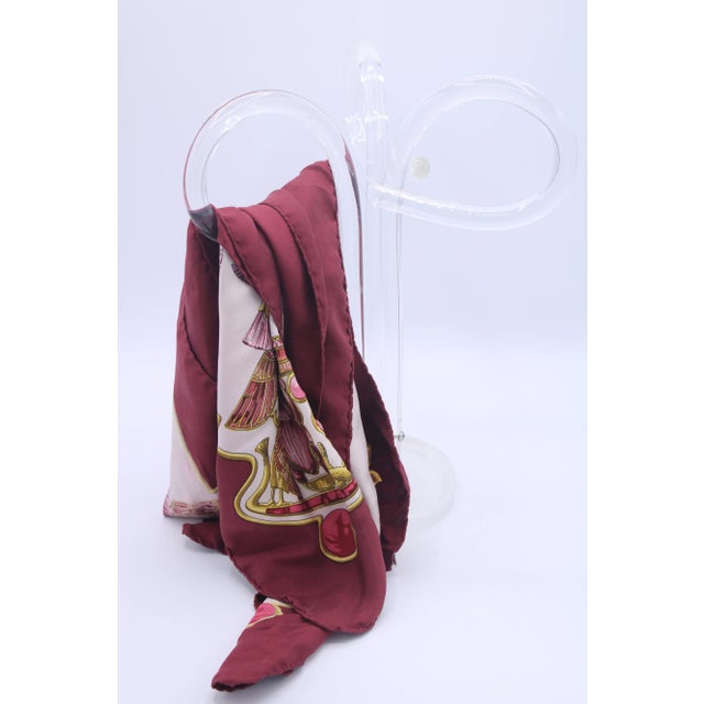 Vintage Modern Lucite Hand Towel Rack / Scarf Holder For Sale - Image 10 of 11