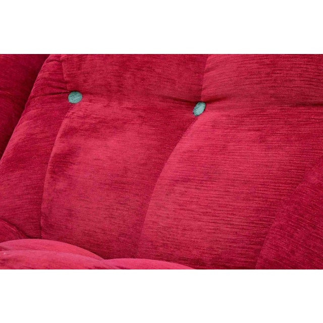 Red Velvet Nuvolone Sofa by Rino Maturi, Italy, 1970s For Sale - Image 6 of 7