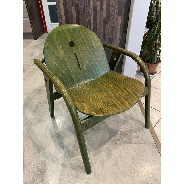 Vintage Baumann Green Lounge Chair, 1970s For Sale - Image 3 of 18