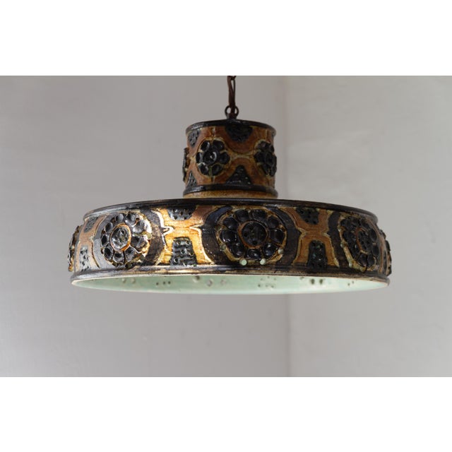 Danish Stoneware Pendant Lamp by Jette Hellerøe, 1960s For Sale - Image 8 of 18